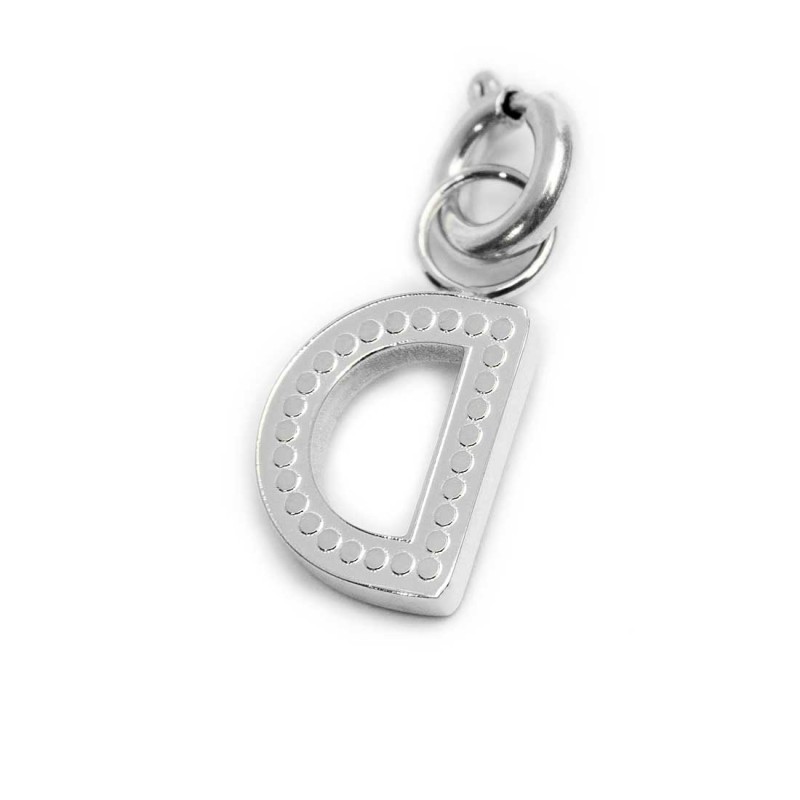 Bracciale con perle di fiume e bracciale a sfere con charm lettera cristalli Bracciale con perle di fiume e bracciale a sfere con charm lettera cristalli