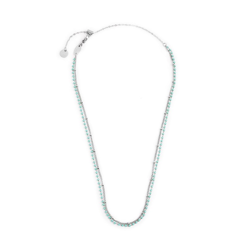 Collana catena grumetta e miyuki