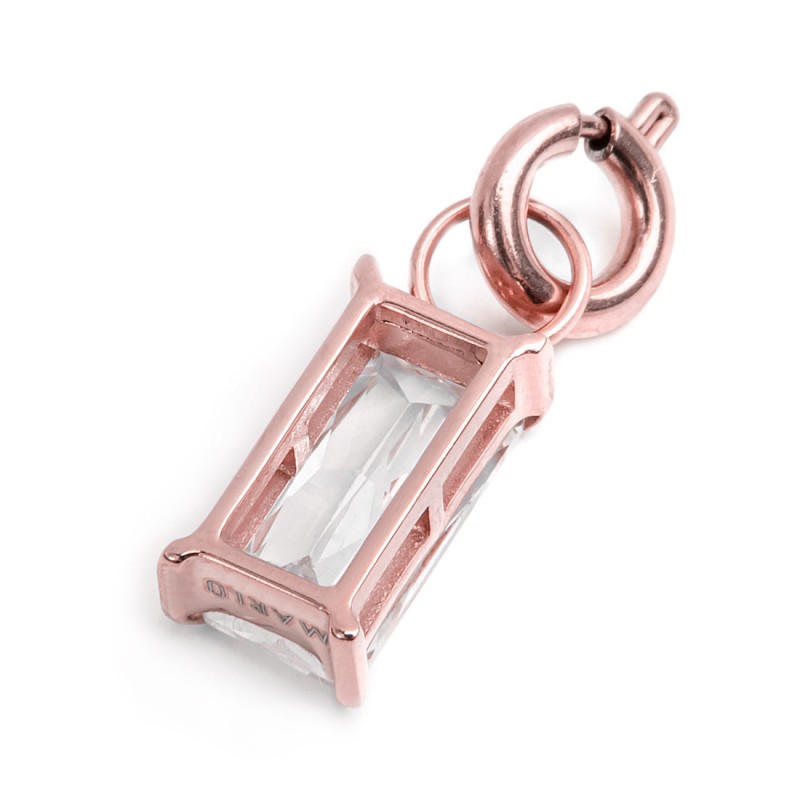 CHARM BAGUETTE CON CUBIC ZIRCONIA CHARM BAGUETTE CON CUBIC ZIRCONIA