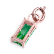 Charm con zircone baguette Charm con zircone baguette