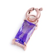 CHARM BAGUETTE CON CUBIC ZIRCONIA CHARM BAGUETTE CON CUBIC ZIRCONIA