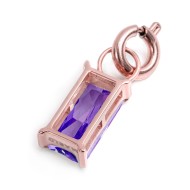 CHARM BAGUETTE CON CUBIC ZIRCONIA CHARM BAGUETTE CON CUBIC ZIRCONIA