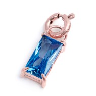 CHARM BAGUETTE CON CUBIC ZIRCONIA CHARM BAGUETTE CON CUBIC ZIRCONIA