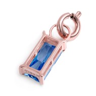 CHARM BAGUETTE CON CUBIC ZIRCONIA CHARM BAGUETTE CON CUBIC ZIRCONIA