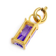 Charm con zircone baguette