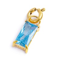 CHARM BAGUETTE CON CUBIC ZIRCONIA CHARM BAGUETTE CON CUBIC ZIRCONIA