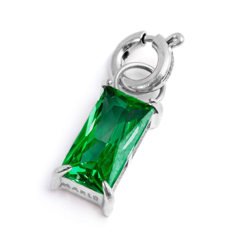 CHARM BAGUETTE CON CUBIC ZIRCONIA CHARM BAGUETTE CON CUBIC ZIRCONIA