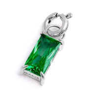 CHARM BAGUETTE CON CUBIC ZIRCONIA CHARM BAGUETTE CON CUBIC ZIRCONIA