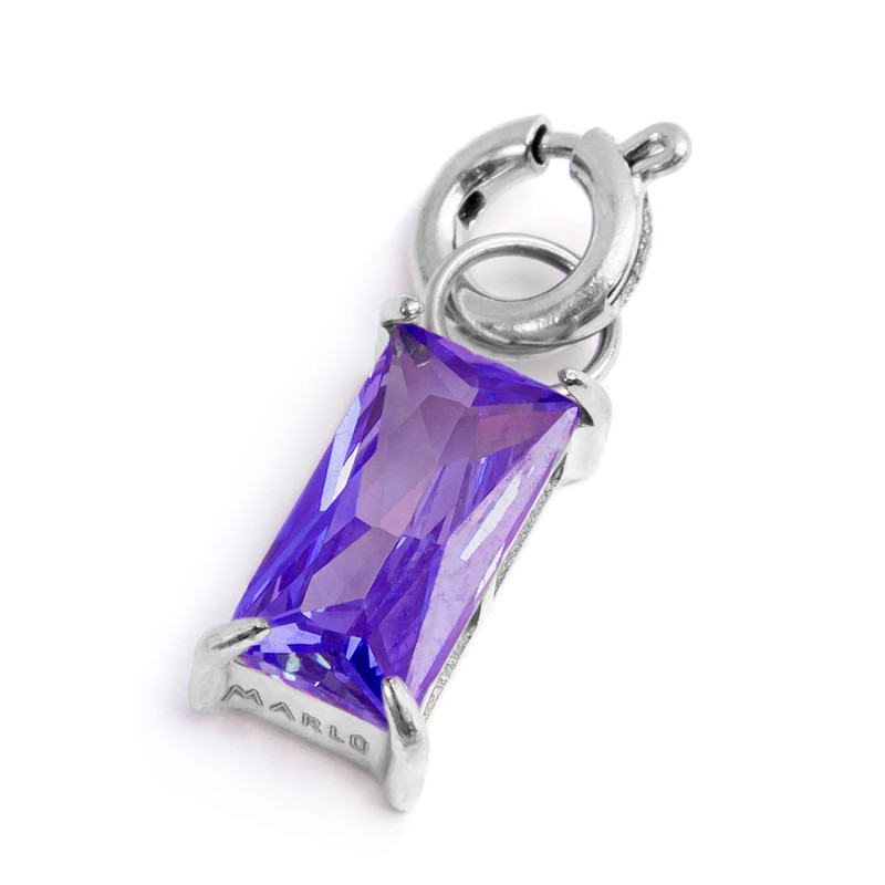 CHARM BAGUETTE CON CUBIC ZIRCONIA CHARM BAGUETTE CON CUBIC ZIRCONIA