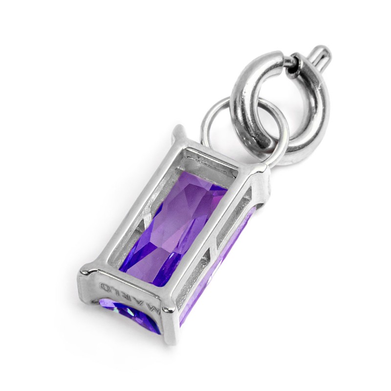 CHARM BAGUETTE CON CUBIC ZIRCONIA CHARM BAGUETTE CON CUBIC ZIRCONIA