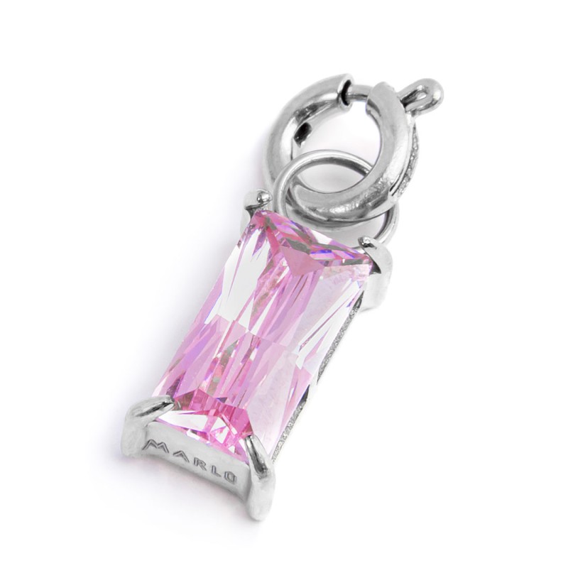 CHARM BAGUETTE CON CUBIC ZIRCONIA CHARM BAGUETTE CON CUBIC ZIRCONIA