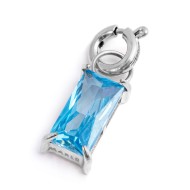 CHARM BAGUETTE CON CUBIC ZIRCONIA CHARM BAGUETTE CON CUBIC ZIRCONIA