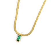 CN SNAKE PIATTA CON CZ BAGUETTE