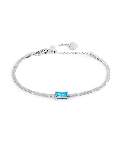 Bracciale catena snake con zircone baguette Bracciale catena snake con zircone baguette