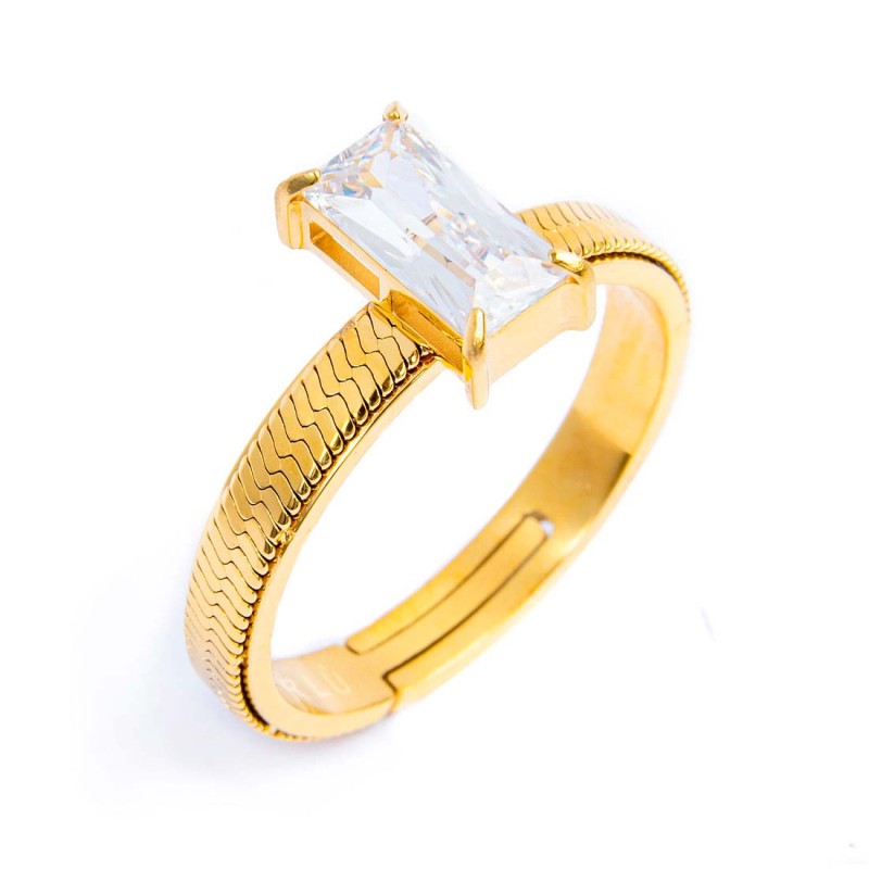 AN A FASCETTA CON CUBIC ZIRCONIA BAGUETTE AN A FASCETTA CON CUBIC ZIRCONIA BAGUETTE