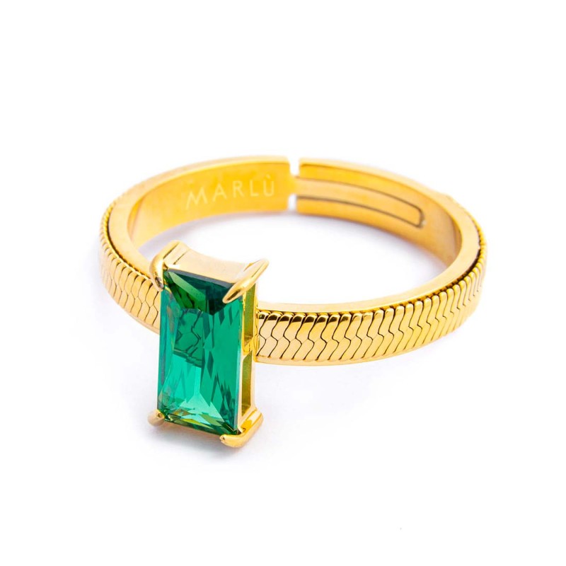 AN A FASCETTA CON CUBIC ZIRCONIA BAGUETTE