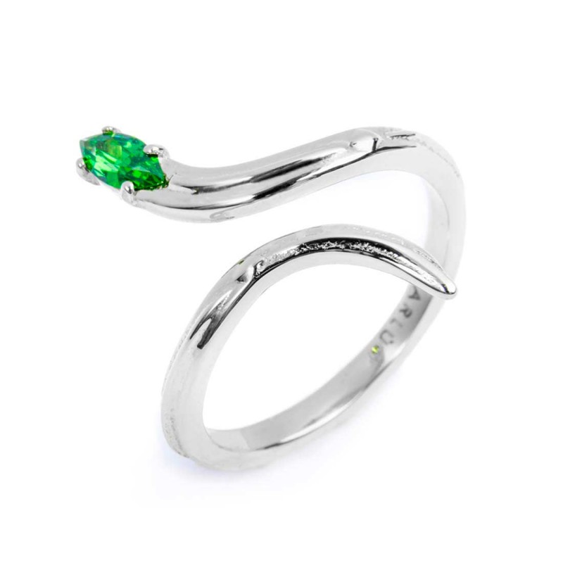 Anello serpente con zircone Anello serpente con zircone