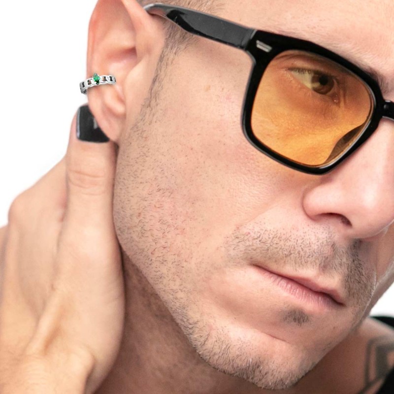 OR MONO EARCUFF GRUMETTA CON CRISTALLO OR MONO EARCUFF GRUMETTA CON CRISTALLO
