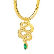 OR MONO ACC CERCHIO CON TEXTURE E CON PEND SERPENTE