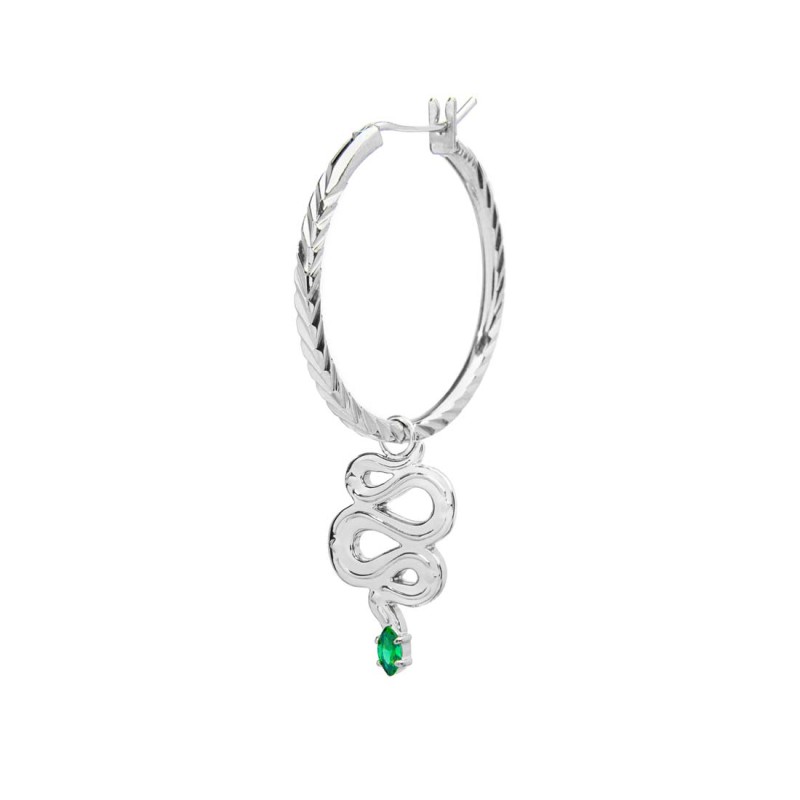 OR MONO ACC CERCHIO CON TEXTURE E CON PEND SERPENTE OR MONO ACC CERCHIO CON TEXTURE E CON PEND SERPENTE