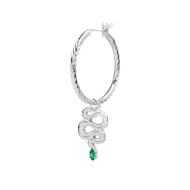 OR MONO ACC CERCHIO CON TEXTURE E CON PEND SERPENTE OR MONO ACC CERCHIO CON TEXTURE E CON PEND SERPENTE
