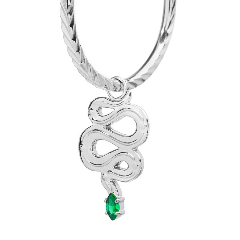 OR MONO ACC CERCHIO CON TEXTURE E CON PEND SERPENTE OR MONO ACC CERCHIO CON TEXTURE E CON PEND SERPENTE