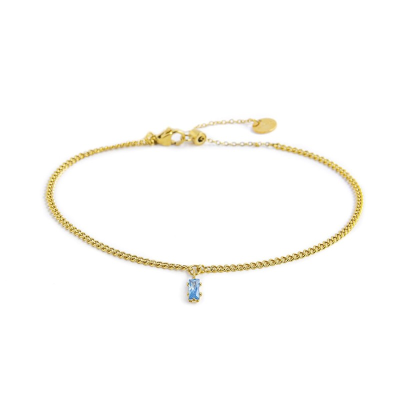 CAVIGLIERA CON CUBIC ZIRCONIA BAGUETTE