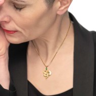 COLLANA CAT SNAKE QUADRATA E SERPENTE PEND