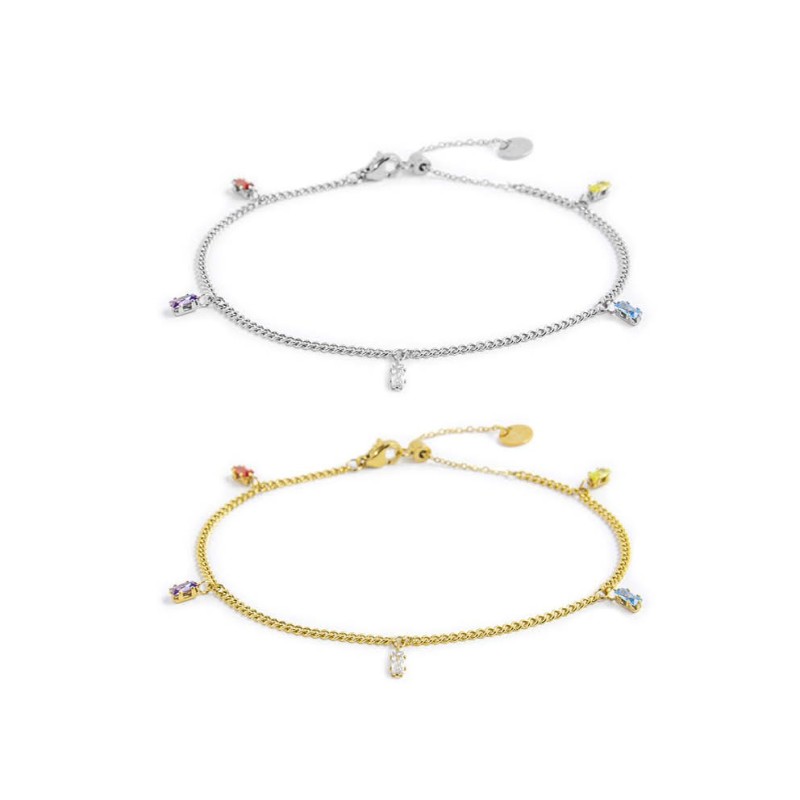 CAVIGLIERA Cz BAGUETTE COLORATI CAVIGLIERA Cz BAGUETTE COLORATI