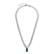 COLLANA CAT SNAKE E CRISTALLO PENDENTE