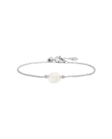 Bracciale con rosa in madreperla Bracciale con rosa in madreperla
