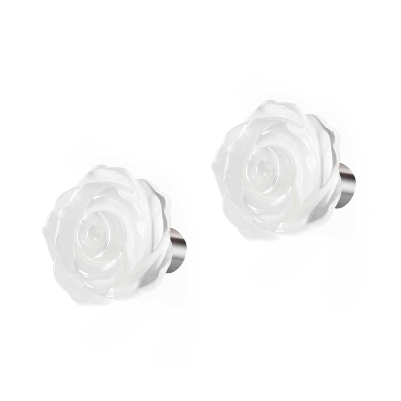 S.STEEL PAIR EARRINGS 12MM MOTHER OF PEARL ROSE S.steel earrings pair with mother of pearl rose shape bead size 12*12,40*3,80 mm S.STEEL PAIR EARRINGS 12MM MOTHER OF PEARL ROSE S.steel earrings pair with mother of pearl rose shape bead size 12*12,40*3,80 mm