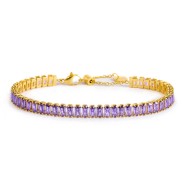 Bracciale tennis zirconi baguette Bracciale tennis zirconi baguette