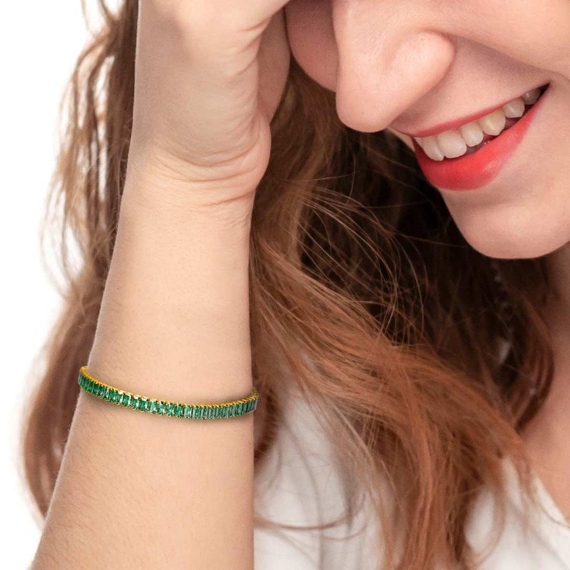 Bracciale Tennis Regolabile Con Elefante E Zirconi, Portafortuna, Gioiello Regalo Per Mamma E Nonna