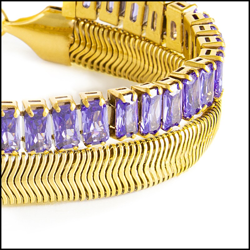 Bracciale tennis con zirconi e bracciale catena snake Bracciale tennis con zirconi e bracciale catena snake