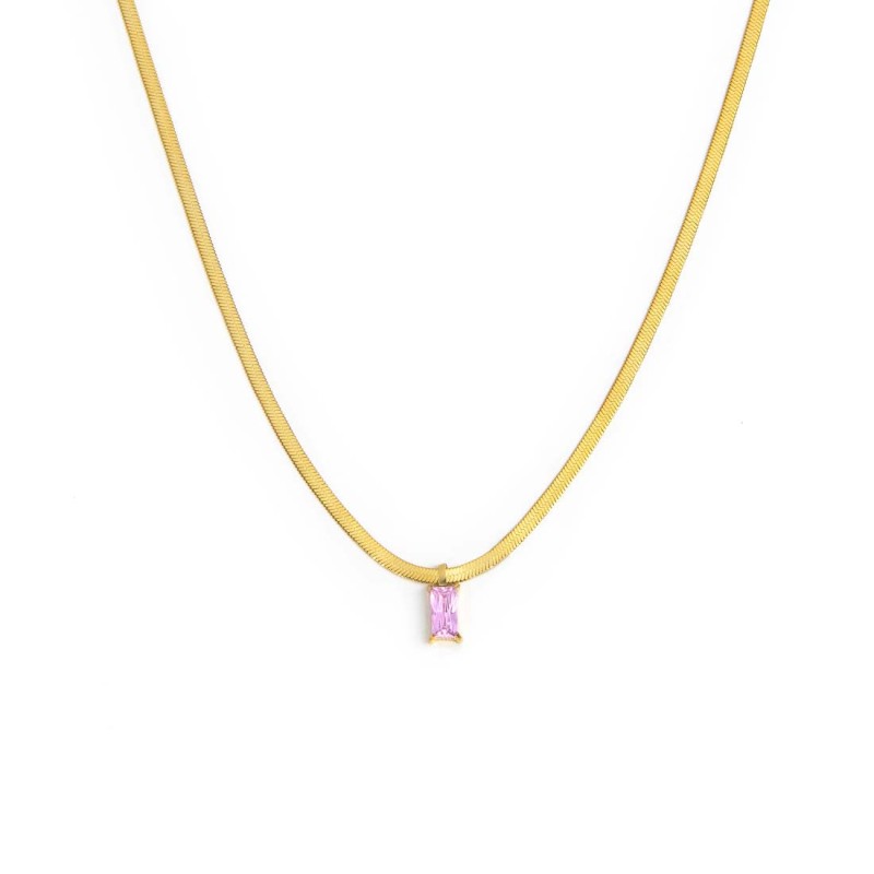 Collane con zircone baguette Collane con zircone baguette