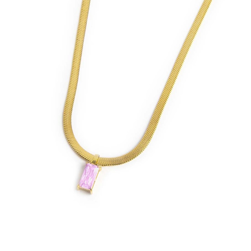 Collane con zircone baguette Collane con zircone baguette