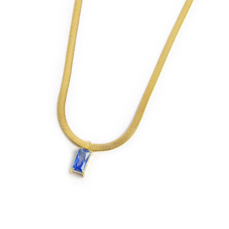 Collane con zircone baguette Collane con zircone baguette