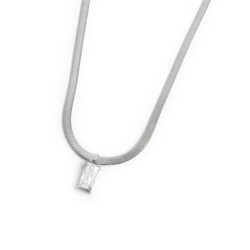 Collane con zircone baguette Collane con zircone baguette