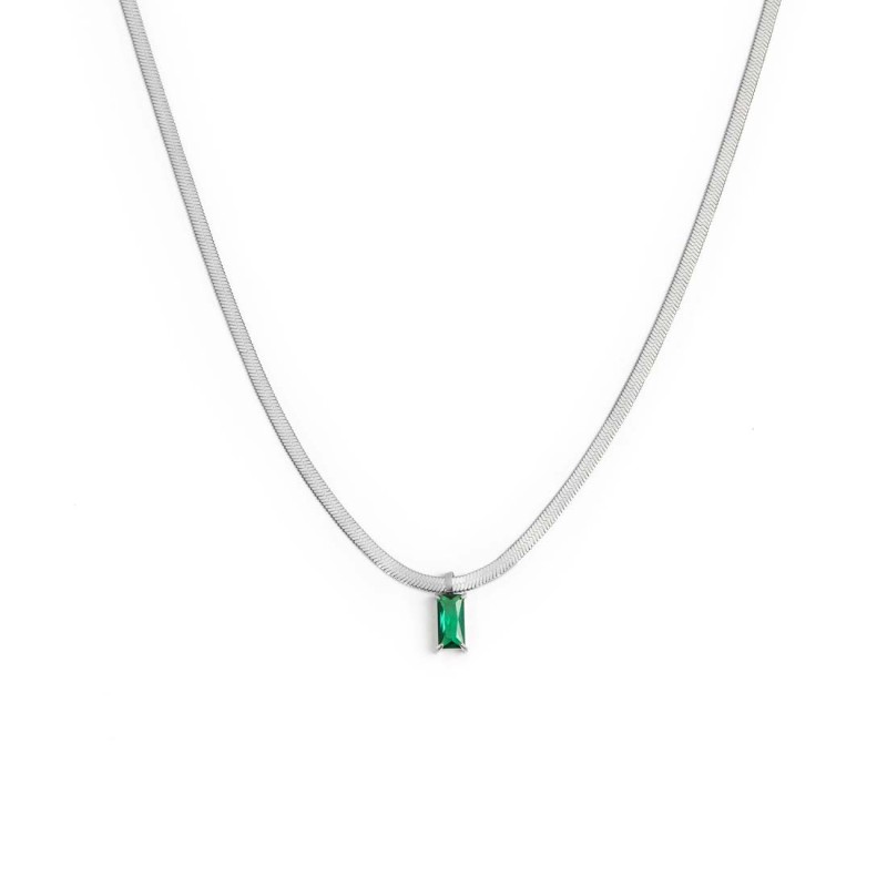 Collane con zircone baguette Collane con zircone baguette