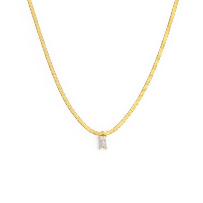 Collane con zircone baguette Collane con zircone baguette