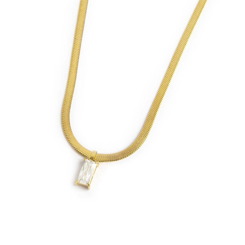 Collane con zircone baguette Collane con zircone baguette