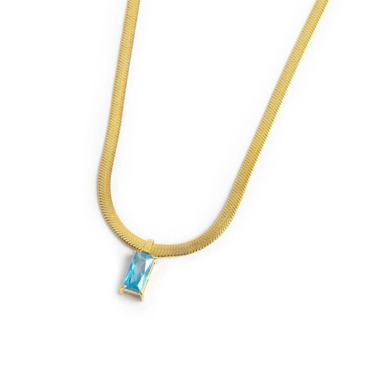 Collane con zircone baguette Collane con zircone baguette