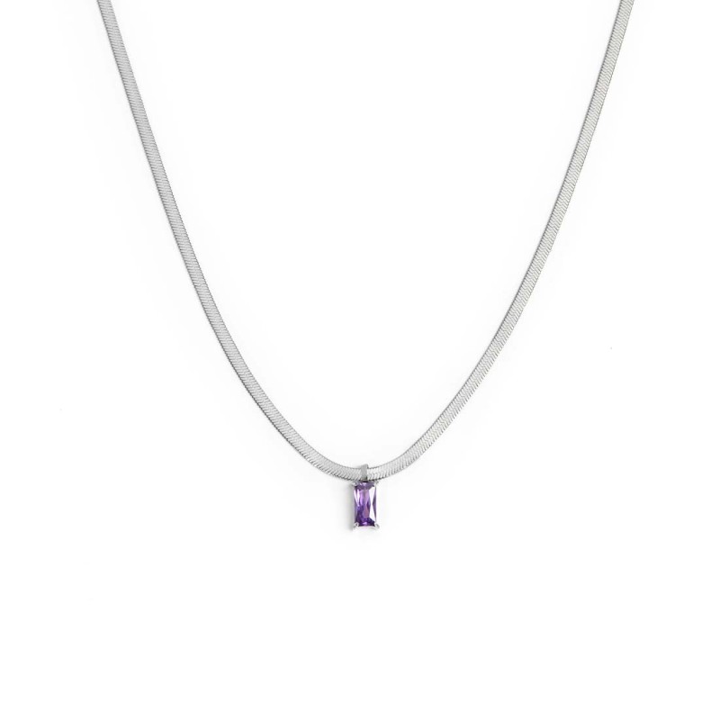 Collane con zircone baguette Collane con zircone baguette