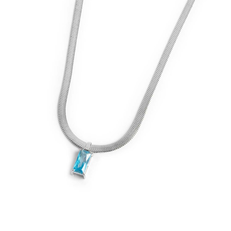 Collane con zircone baguette Collane con zircone baguette