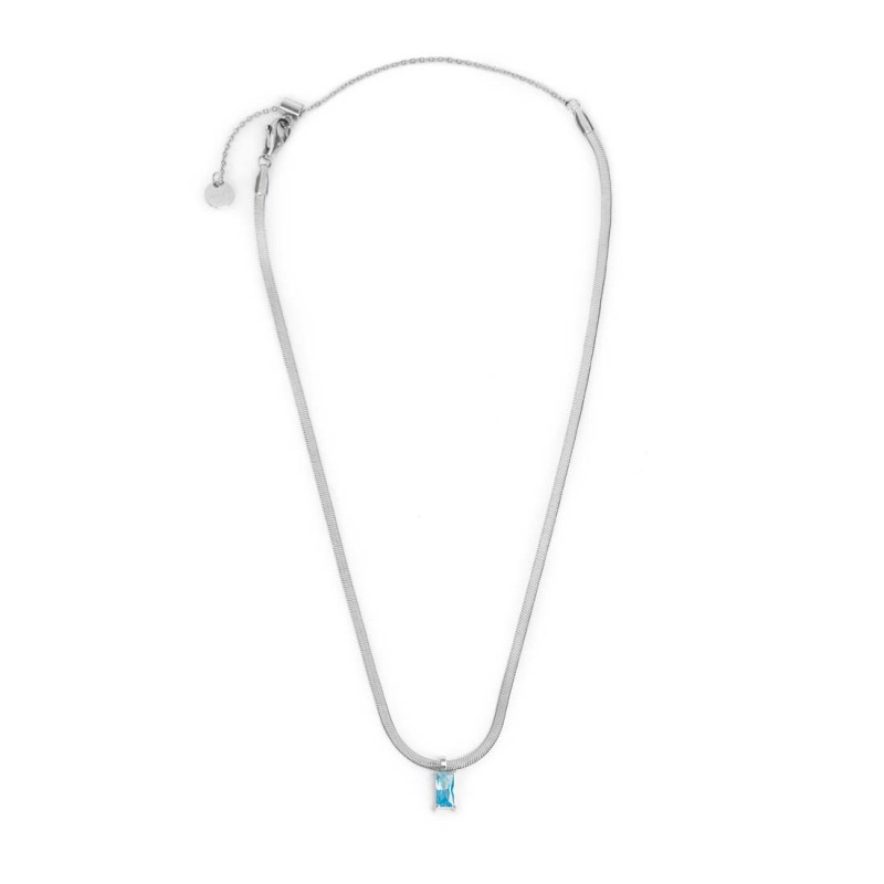 Collana con zircone baguette e collana tennis zirconi baguette