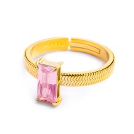 Anelli con zircone baguette