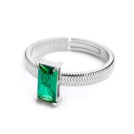 Anelli con zircone baguette