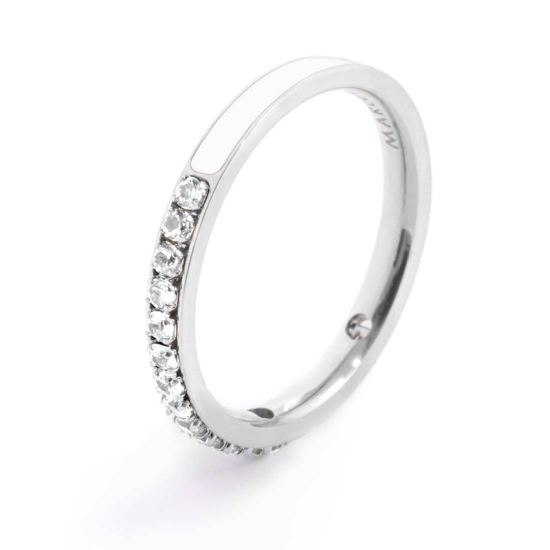 Anello con zirconi e smalto Anello con zirconi e smalto