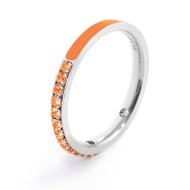 Anello con zirconi e smalto Anello con zirconi e smalto